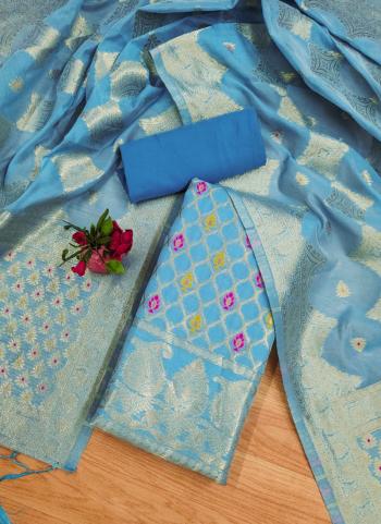 Ahalya 8 Chanderi Banarasi Silk Wholesale Dress Materials 8 Pieces Catalog